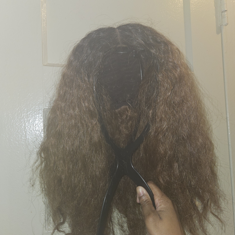 Natural Brown Curly Hair Wig